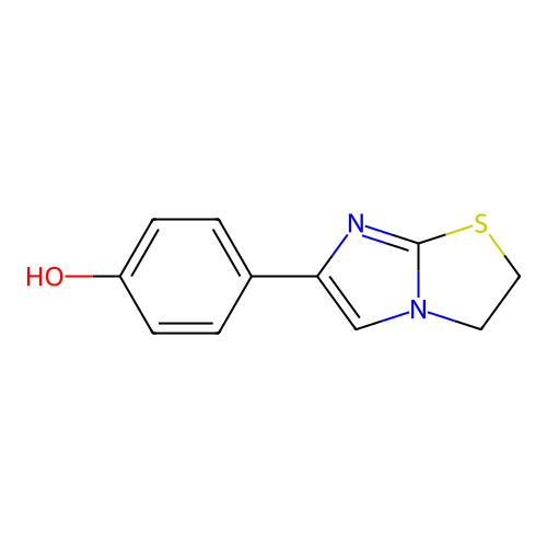 4-(2,3-Dihydroimidazo[2,1-b][1,3]thiazol-6-yl)phenol structure