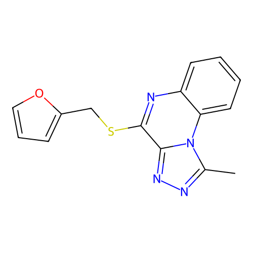 4-(Furan-2-ylmethylsulfanyl)-1-methyl-[1,2,4]triazolo[4,3-a]quinoxaline structure