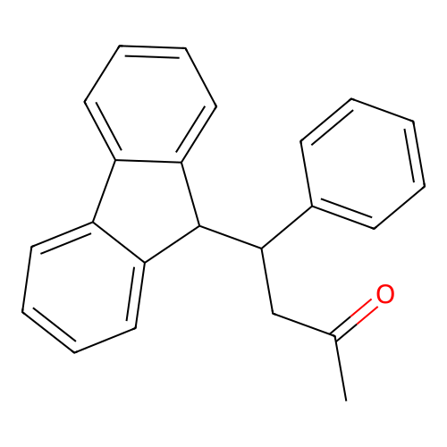4-(9H-fluoren-9-yl)-4-phenylbutan-2-one structure