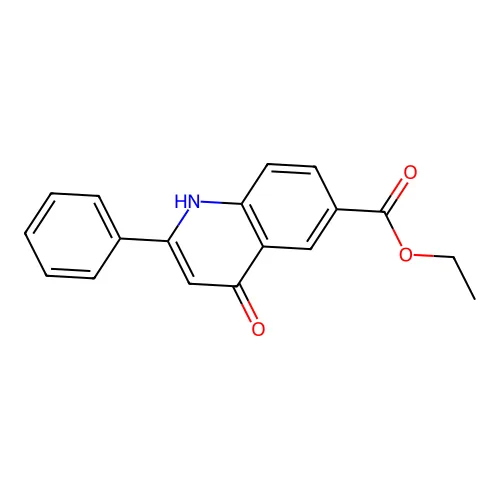 乙基 4-氧代-2-苯基-1H-喹啉-6-羧酸酯 structure