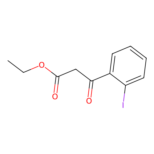 Ethyl (2-iodobenzoyl)acetate structure