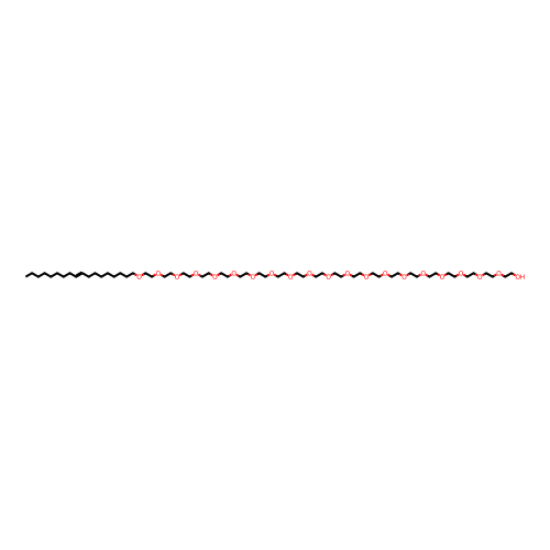 Polyoxyethylene (20) oleyl ether structure