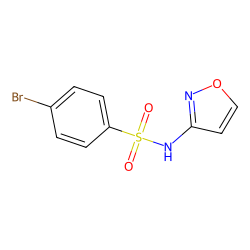4-bromo-N-(1,2-oxazol-3-yl)benzenesulfonamide structure