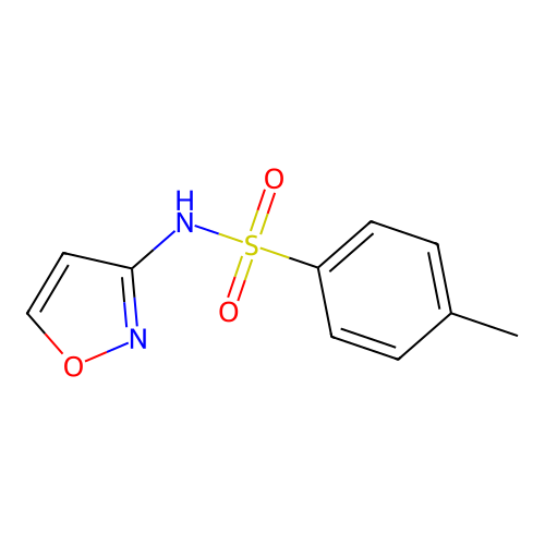 4-methyl-N-(1,2-oxazol-3-yl)benzenesulfonamide structure