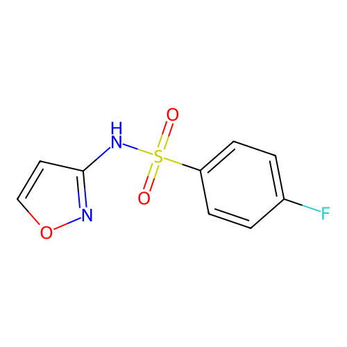 4-Fluoro-n-(isoxazol-3-yl)benzenesulfonamide structure