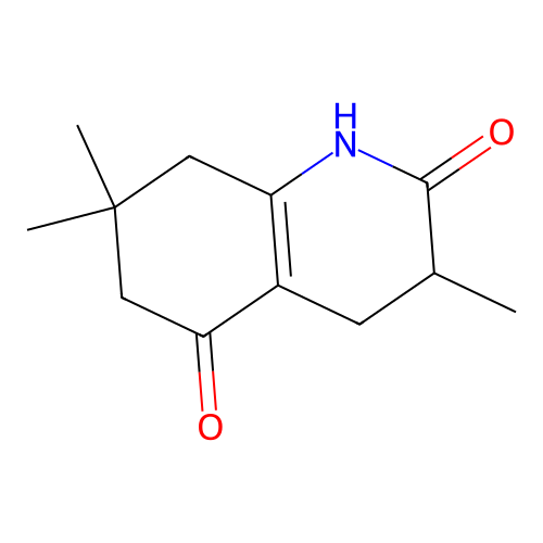 2,5(1H,3H)-Quinolinedione, 4,6,7,8-tetrahydro-3,7,7-trimethyl- structure