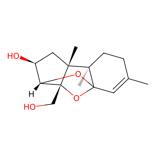(12R)-2alpha,11xi-11,12-Epoxytrichothec-9-ene-3beta,13-diol structure