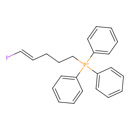 5-Iodopent-4-enyl(triphenyl)phosphanium structure