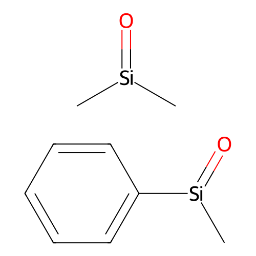 Poly(dimethylsiloxane-co-methylphenylsiloxane) structure