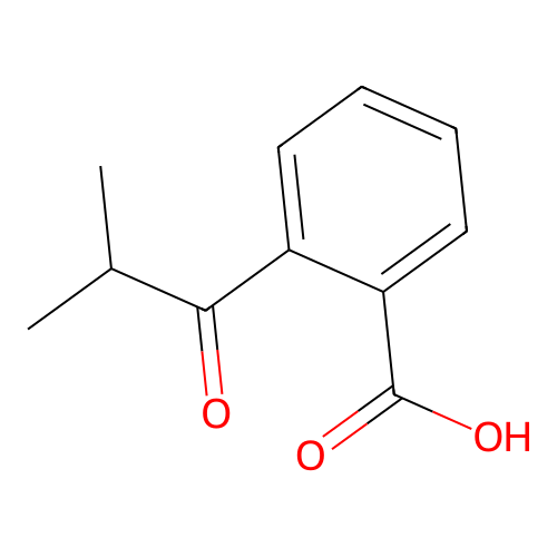 2-(2-Methylpropanoyl)benzoic acid structure