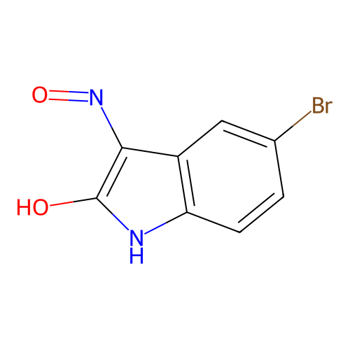 5-Bromo-3-(hydroxyamino)indol-2-one structure