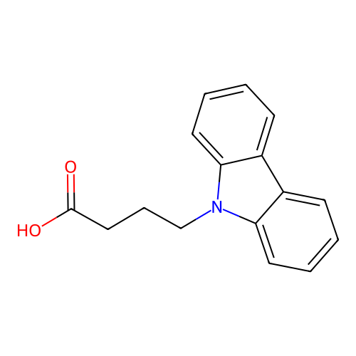 咔唑丁酸 structure