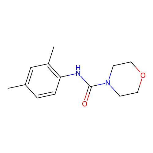 4-Morpholinecarboxamide, N-(2,4-dimethylphenyl)- structure