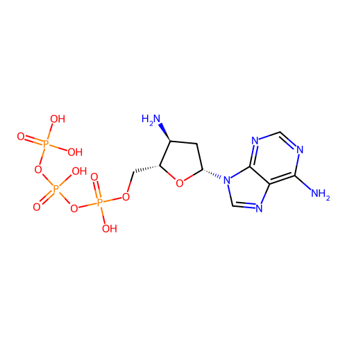 3'-Amino-3'-deoxyadenosine triphosphate structure
