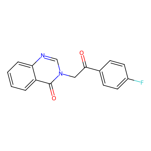 3-[2-(4-Fluorophenyl)-2-oxoethyl]-3,4-dihydroquinazolin-4-one structure
