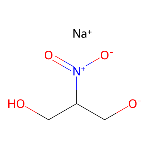 1,3-Propanediol, 2-nitro-, sodium salt structure