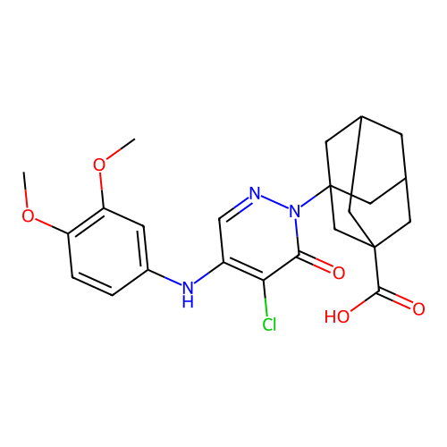C23H26ClN3O5 structure