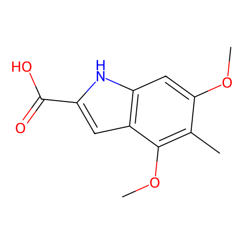4,6-dimethoxy-5-methyl-1H-indole-2-carboxylic Acid structure