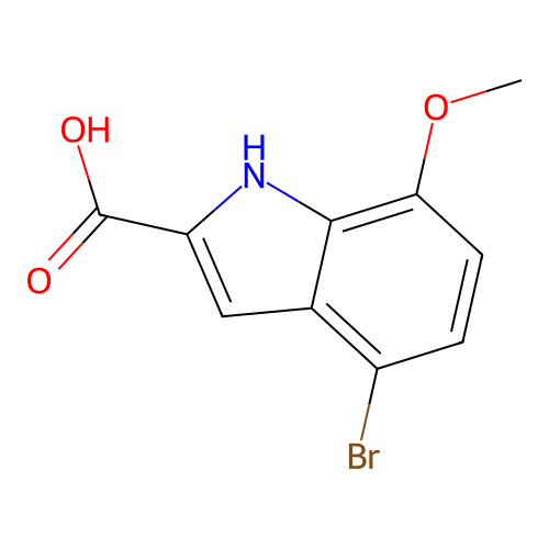 4-bromo-7-methoxy-1H-indole-2-carboxylic acid structure
