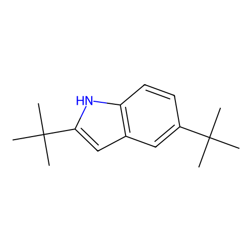 2,5-ditert-butyl-1H-indole structure