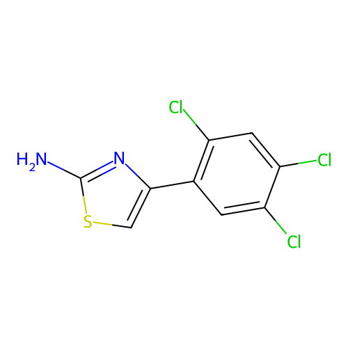 4-(2,4,5-Trichlorophenyl)-1,3-thiazol-2-amine structure