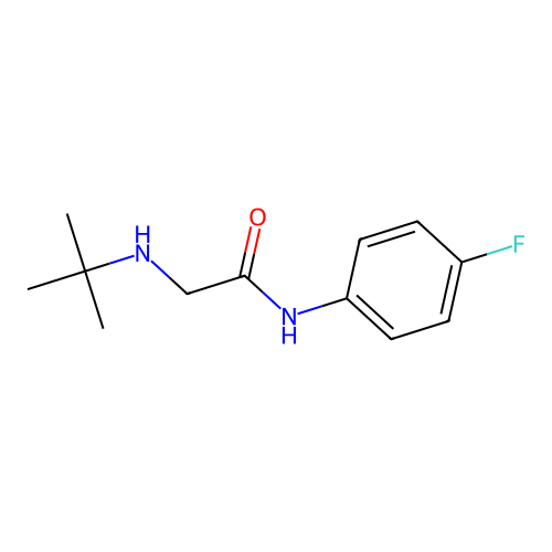 2-(tert-butylamino)-N-(4-fluorophenyl)acetamide structure