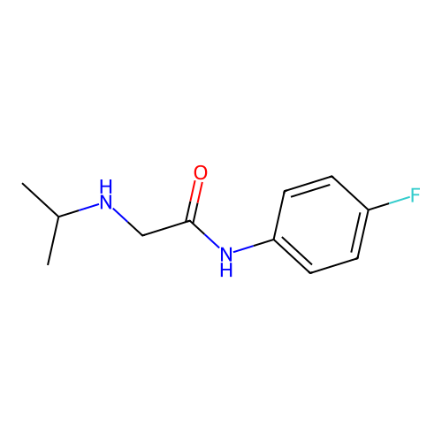 N-(4-Fluorophenyl)-2-[(propan-2-yl)amino]acetamide structure