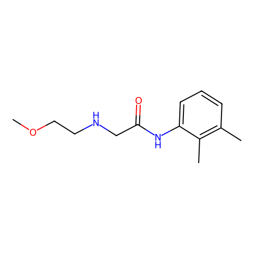 N-(2,3-dimethylphenyl)-2-[(2-methoxyethyl)amino]acetamide structure