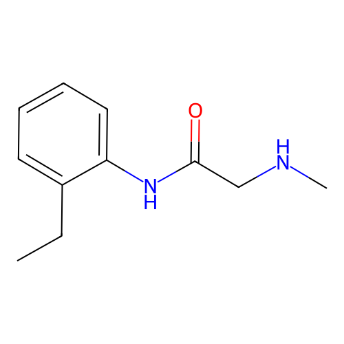 N-(2-ethylphenyl)-2-(methylamino)acetamide structure