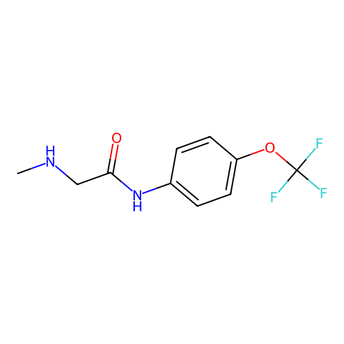 2-(methylamino)-N-[4-(trifluoromethoxy)phenyl]acetamide structure