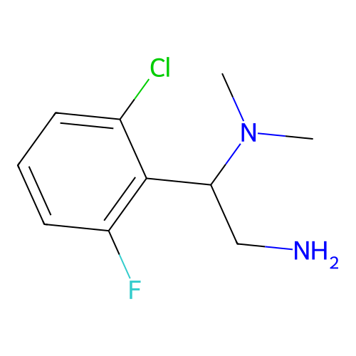 [2-Amino-1-(2-chloro-6-fluorophenyl)ethyl]dimethylamine structure