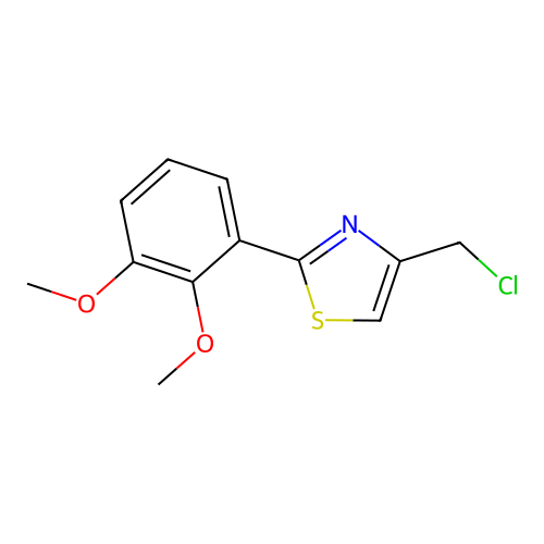 4-(Chloromethyl)-2-(2,3-dimethoxyphenyl)thiazole structure