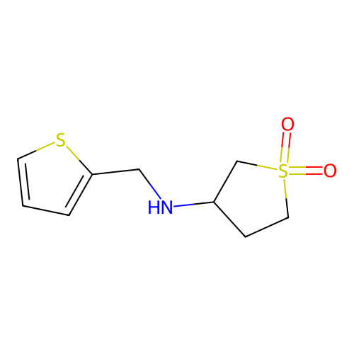 N-(1,1-dioxidotetrahydrothien-3-yl)-N-(thien-2-ylmethyl)amine structure