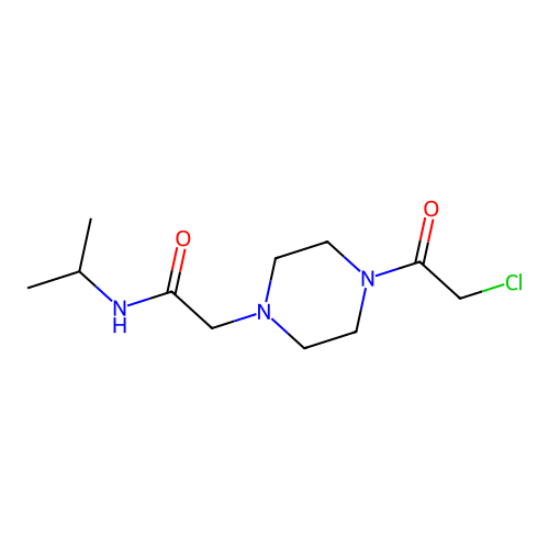 2-(4-(2-Chloroacetyl)piperazin-1-yl)-N-isopropylacetamide structure