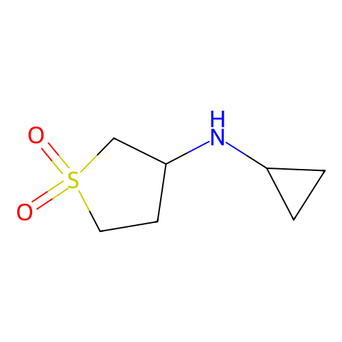 N-cyclopropyl-1,1-dioxothiolan-3-amine structure