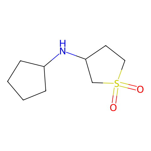 3-(Cyclopentylamino)-1lambda6-thiolane-1,1-dione structure