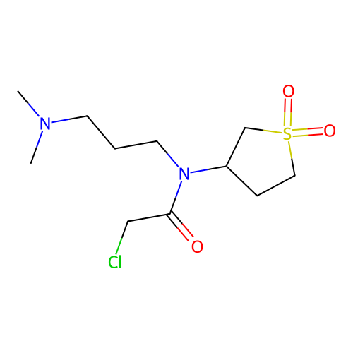 2-Chloro-N-(3-(dimethylamino)propyl)-N-(1,1-dioxidotetrahydrothiophen-3-yl)acetamide structure