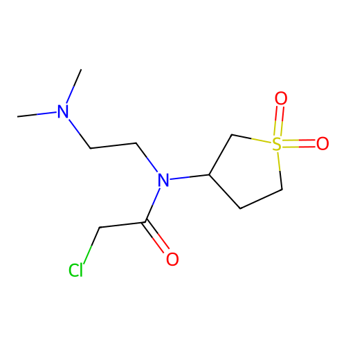 2-Chloro-N-(2-(dimethylamino)ethyl)-N-(1,1-dioxidotetrahydrothiophen-3-yl)acetamide structure