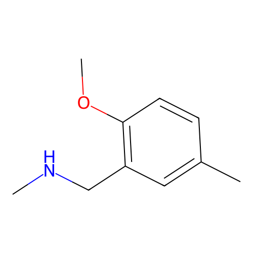 [(2-Methoxy-5-methylphenyl)methyl](methyl)amine structure