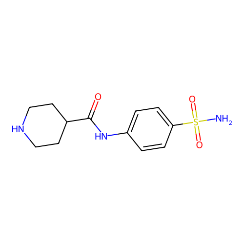 N-(4-sulfamoylphenyl)piperidine-4-carboxamide structure