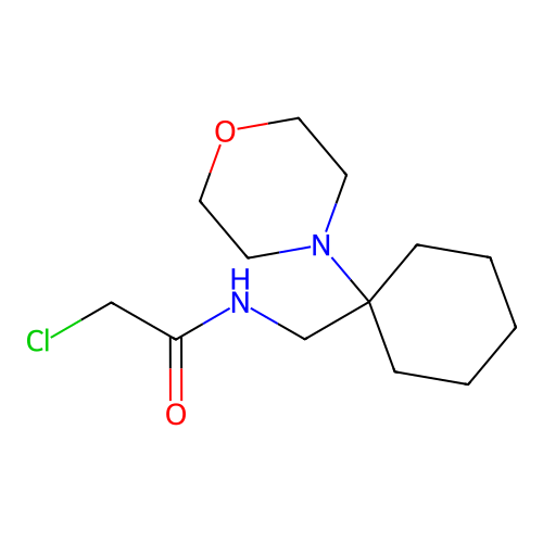 2-Chloro-N-((1-morpholinocyclohexyl)methyl)acetamide structure