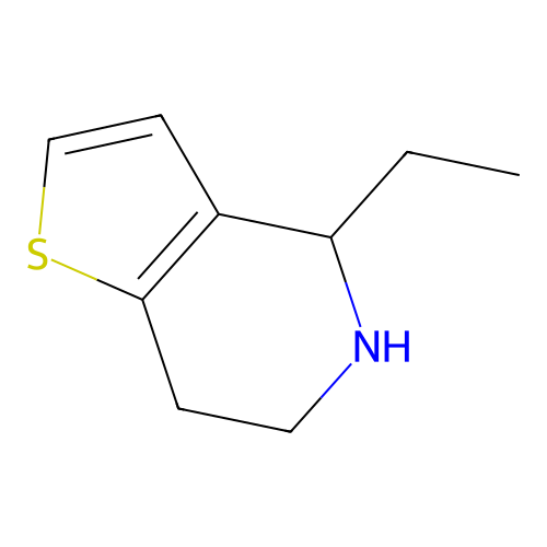 4-ethyl-4H,5H,6H,7H-thieno(3,2-c)pyridine structure