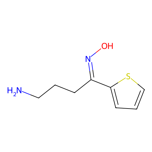 N-[4-Amino-1-(thiophen-2-yl)butylidene]hydroxylamine structure