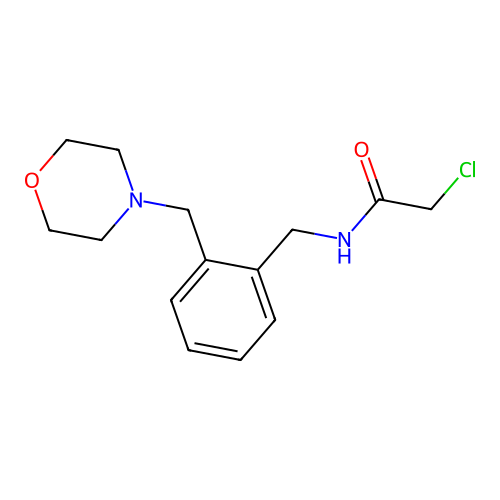 2-Chloro-N-(2-(morpholinomethyl)benzyl)acetamide structure