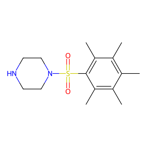 1-(Pentamethylbenzenesulfonyl)piperazine structure