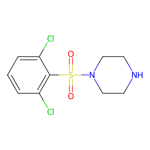1-(2,6-Dichlorophenyl)sulfonylpiperazine structure
