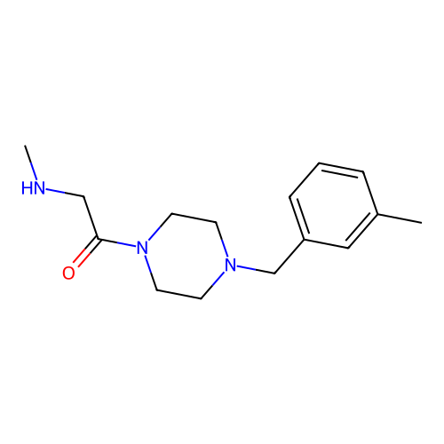 2-(Methylamino)-1-{4-[(3-methylphenyl)methyl]piperazin-1-yl}ethan-1-one structure