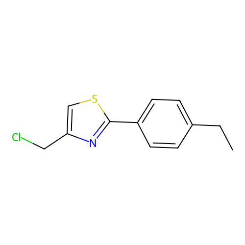 4-(Chloromethyl)-2-(4-ethylphenyl)thiazole structure