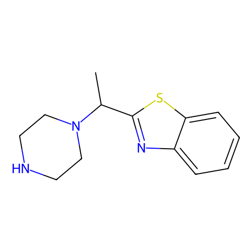 2-[1-(Piperazin-1-yl)ethyl]-1,3-benzothiazole structure