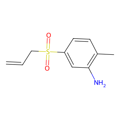 2-Methyl-5-(prop-2-ene-1-sulfonyl)aniline structure